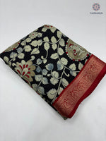 image, Bloosom Party Wear Pure Mangalkari Viscose Silk Print n Weaving Work Fancy Designer Saree For Women