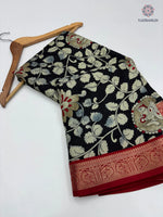 image, Bloosom Party Wear Pure Mangalkari Viscose Silk Print n Weaving Work Fancy Designer Saree For Women