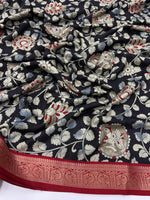 image, Bloosom Party Wear Pure Mangalkari Viscose Silk Print n Weaving Work Fancy Designer Saree For Women