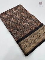 image, Gorgeous Pure Dola Crush Silk Print With Designer Jacquard Work Fancy Designer Festive Wear Saree