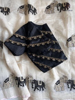 image, Gorgeous Party Wear Off White Colour Chanderi Cotton Embroidery n Tussels Work Fancy Designer Saree With Stitched Blouse