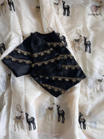 image, Gorgeous Party Wear Off White Colour Chanderi Cotton Embroidery n Tussels Work Fancy Designer Saree With Stitched Blouse