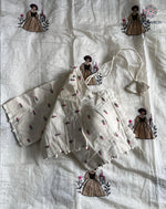 image, Gorgeous Party Wear Chanderi Cotton Embroidery n Tussels Work Fancy Designer Festive Wear Saree With Stitched Blouse