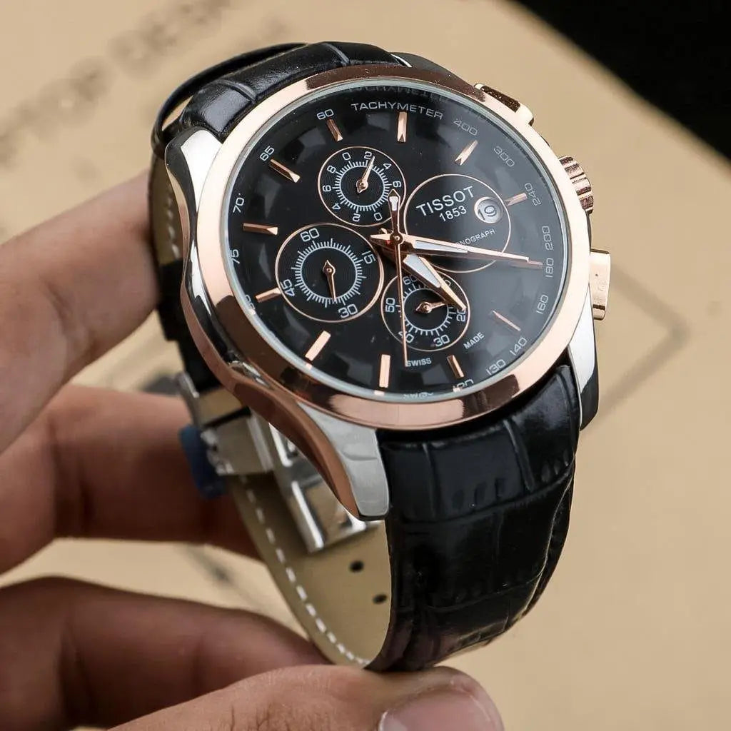 Tissot 1853 Men’s Black Traditional Premium Slim Leather strap upgraded model now Available