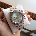 image, Rolex cosomograph Daytona blue dial watch with ceramic ring.
