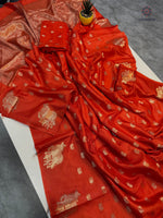 image, New Wedding Wear Pure Soft Viscose Crape Silk Zari Chit Palllu n Pichwari Border Fancy Designer Saree With Blouse
