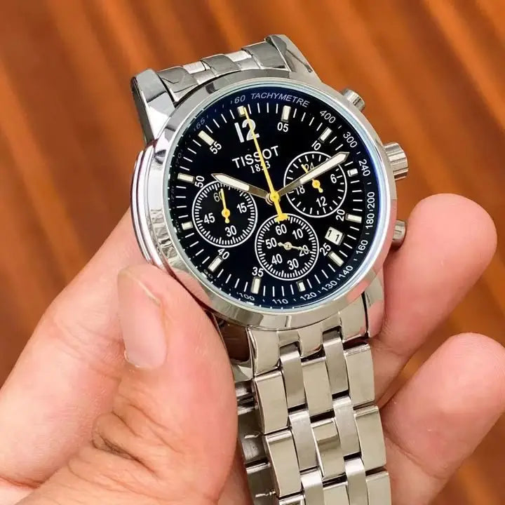 Tissot PRC Edition is a classic watch destined to be worn often and for every occasion. It features the simple and elegant face the collection is loved for, with the pared-back aesthetic symbolizing luxury, quality, and classic style.