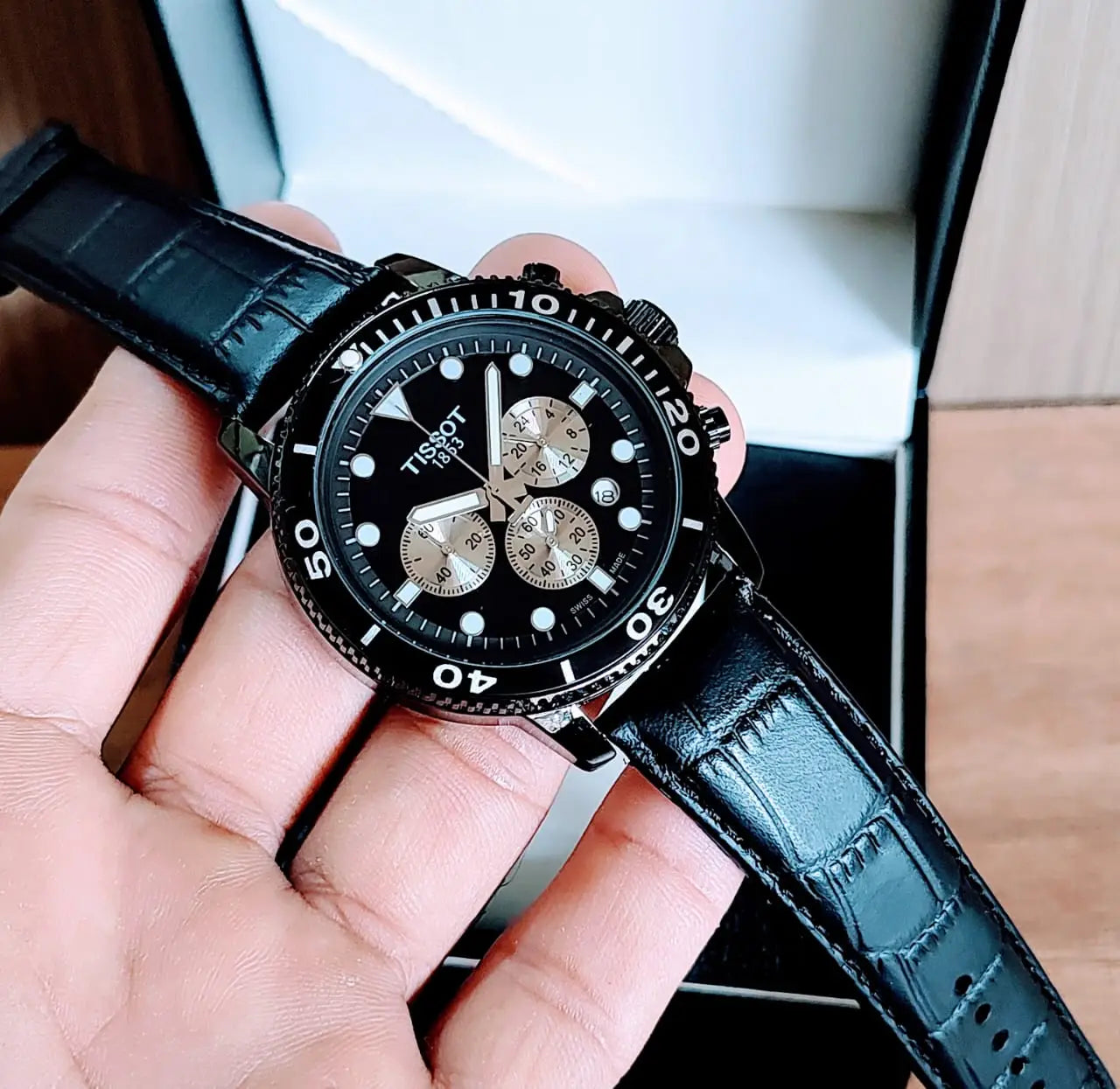 Tissot Black Strap watch for men