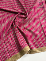image, Charming Party Wear Malbhari Silk Printed Work With Golden Broad Border Fancy Designer Saree For Women
