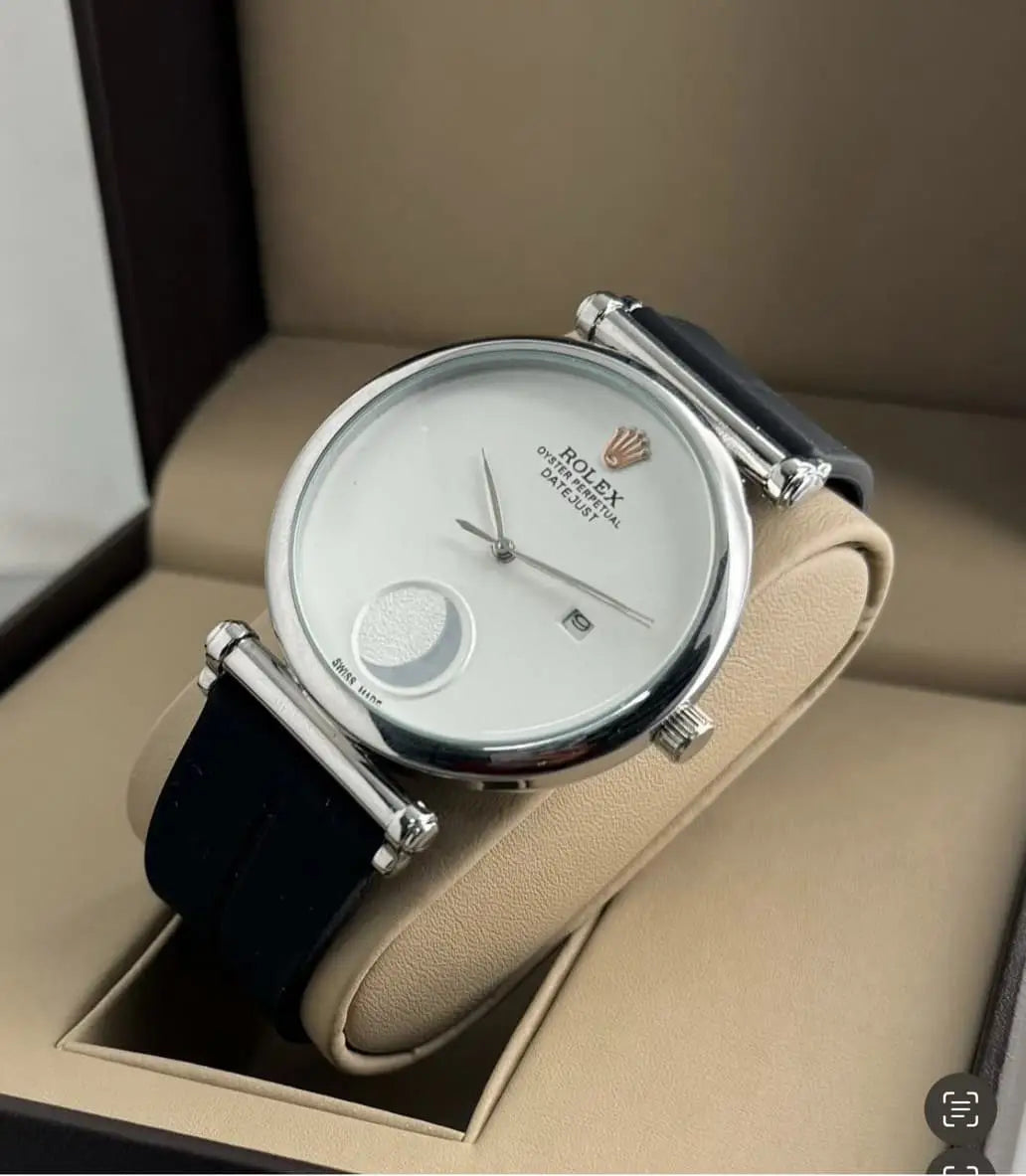 ROLEX MOON BLACK AND WHITE